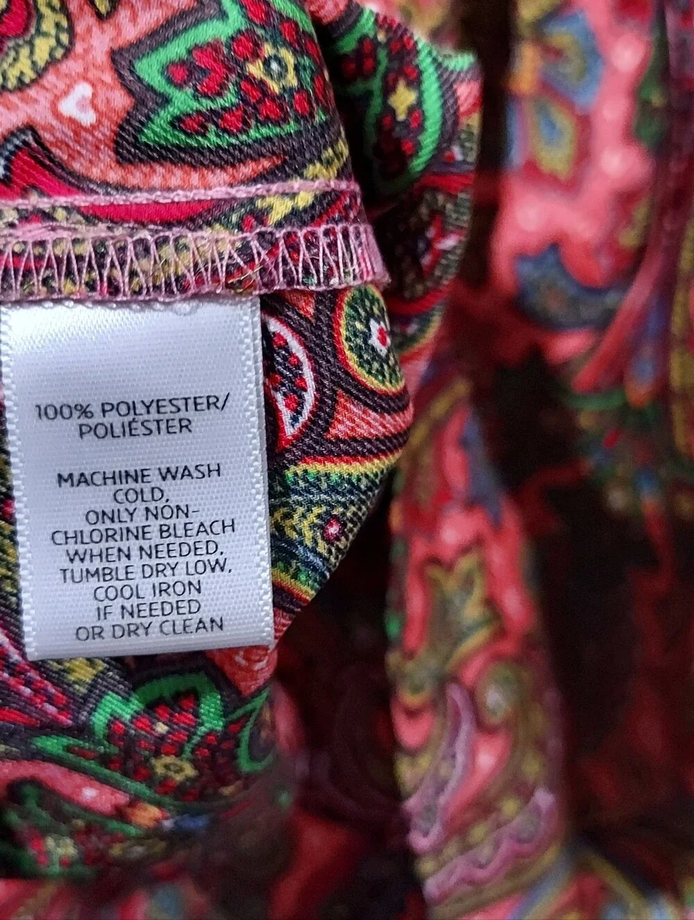 LOFT Small Colorful Paisley Satin Blouse Top Office Career Wear
